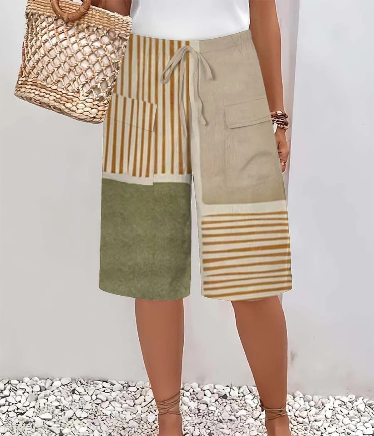 カーキ サマーパンツ