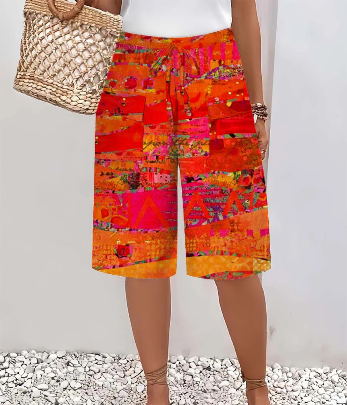 オレンジサマーパンツ