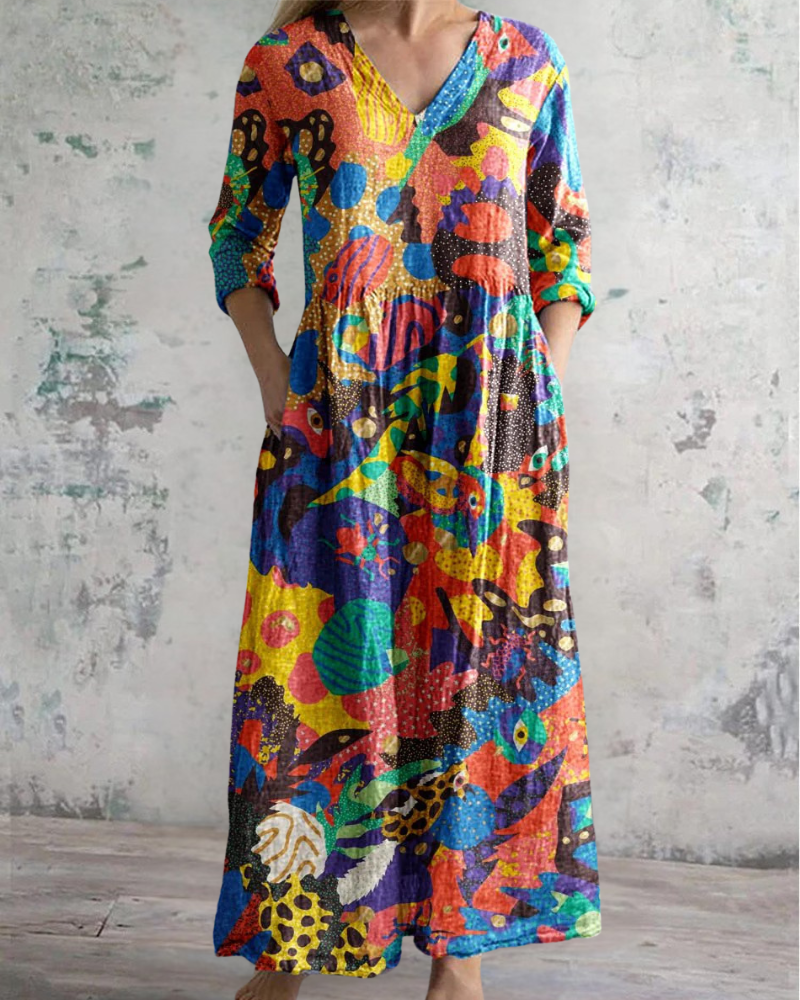 アニマルズインアートロングスカート