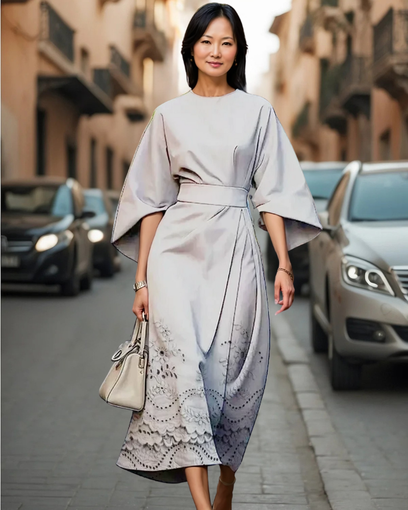 壊れた白い春のドレス