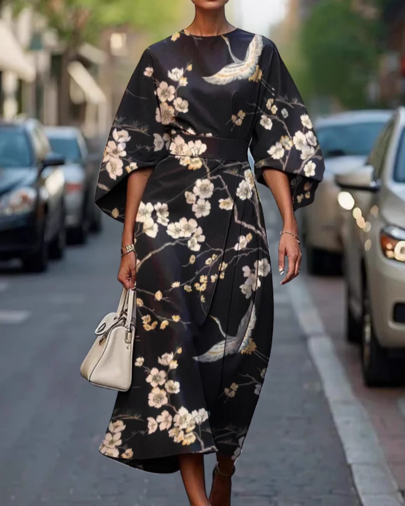 エレガントなドレス、黒い森