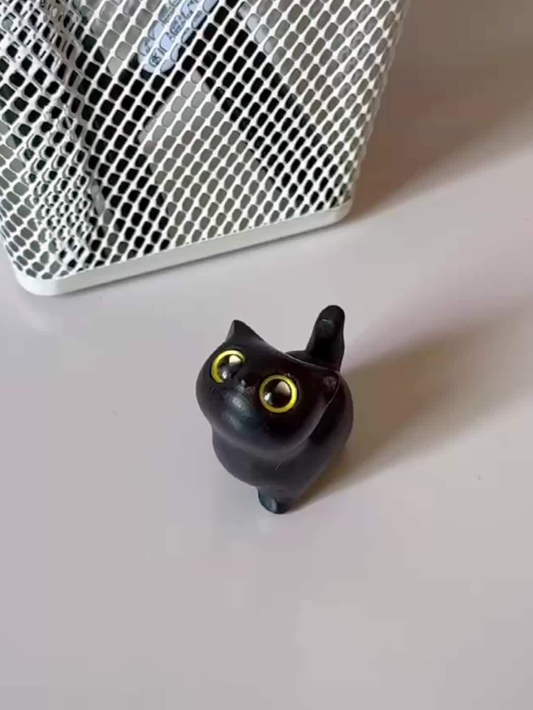 木製ハンドメイド猫の置物 – デコレーション&ギフト