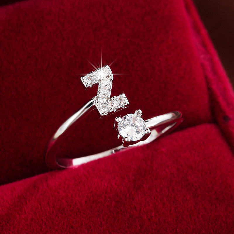 26英文字 合成ジルコニア 調整可能リング