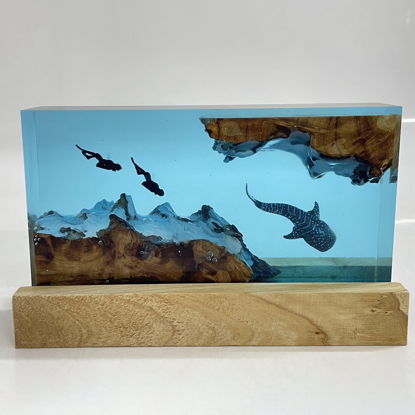 クジラ型レジンランプ 手作りナイトライト ベッド用