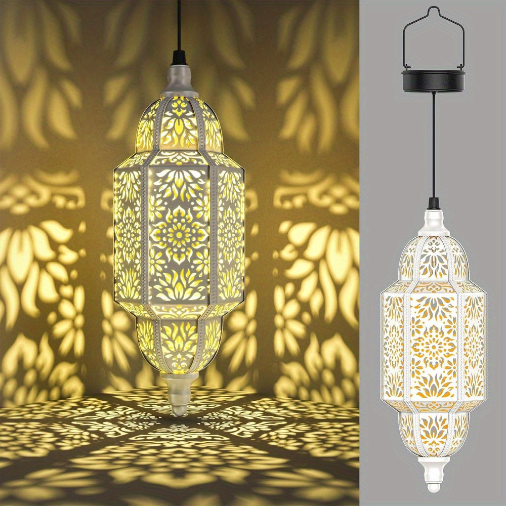 モロッコ風ソーラーランタン 屋外ハンギングライト