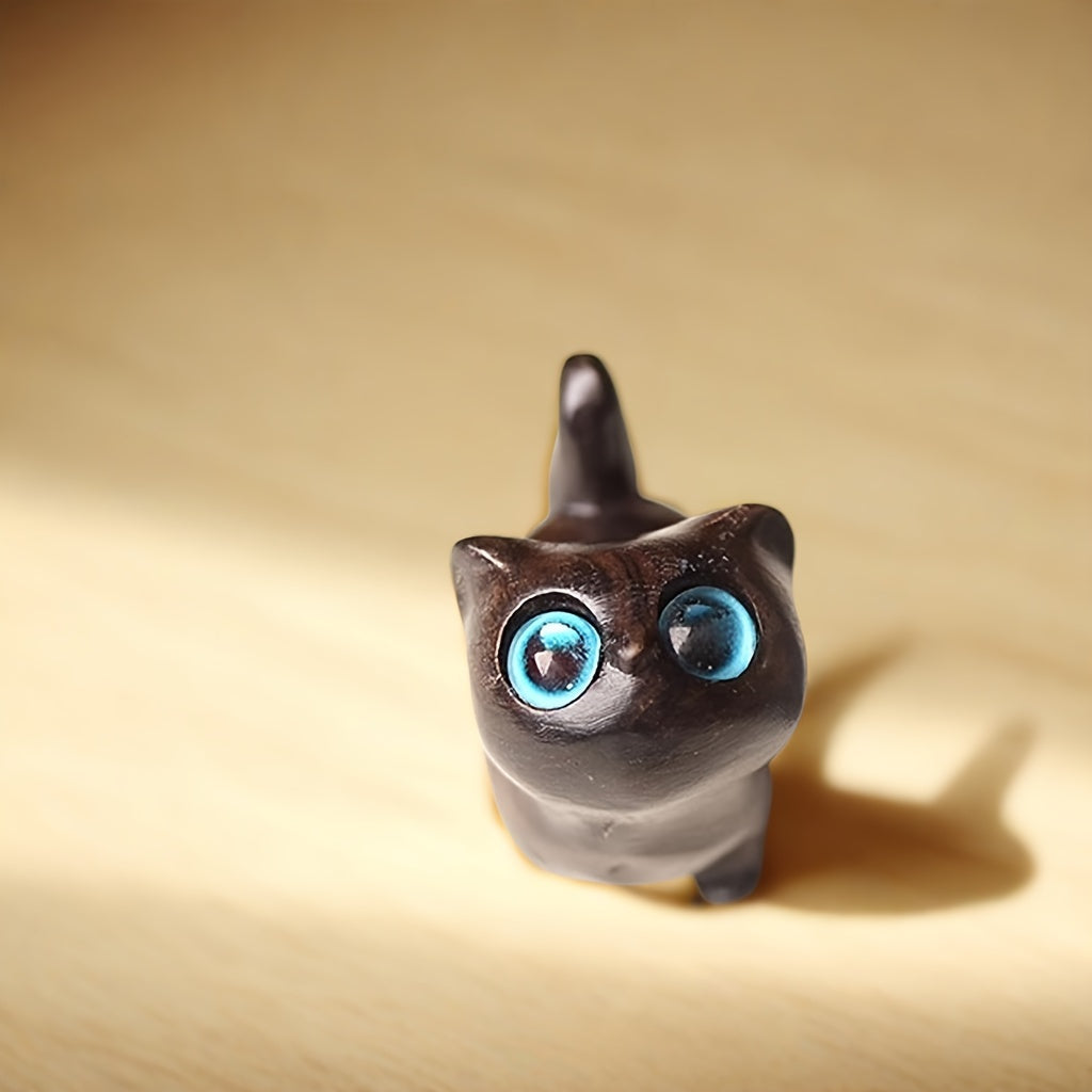 木製ハンドメイド猫の置物 – デコレーション＆ギフト
