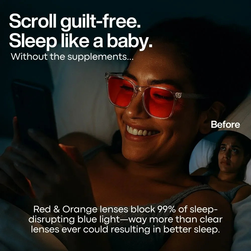 Flow State™ ユニセックス レッドレンズ ブルーライトカットメガネ