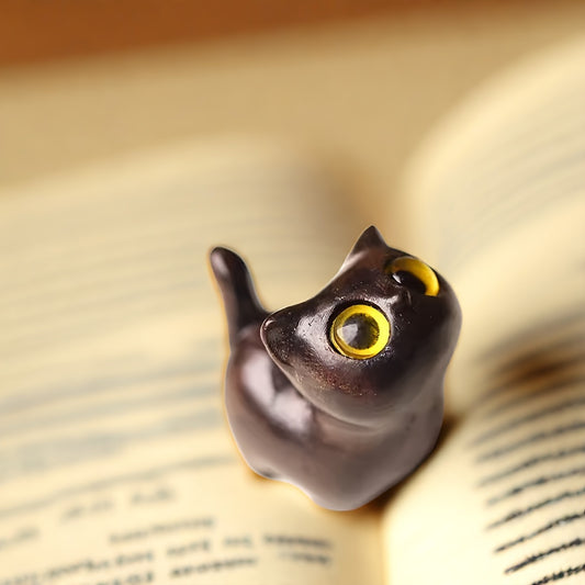 木製ハンドメイド猫の置物 – デコレーション＆ギフト