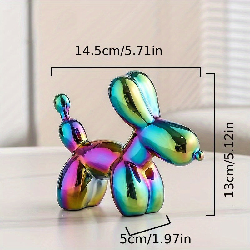セラミックのバルーン犬の置物 – デコレーション＆クリスマスギフト