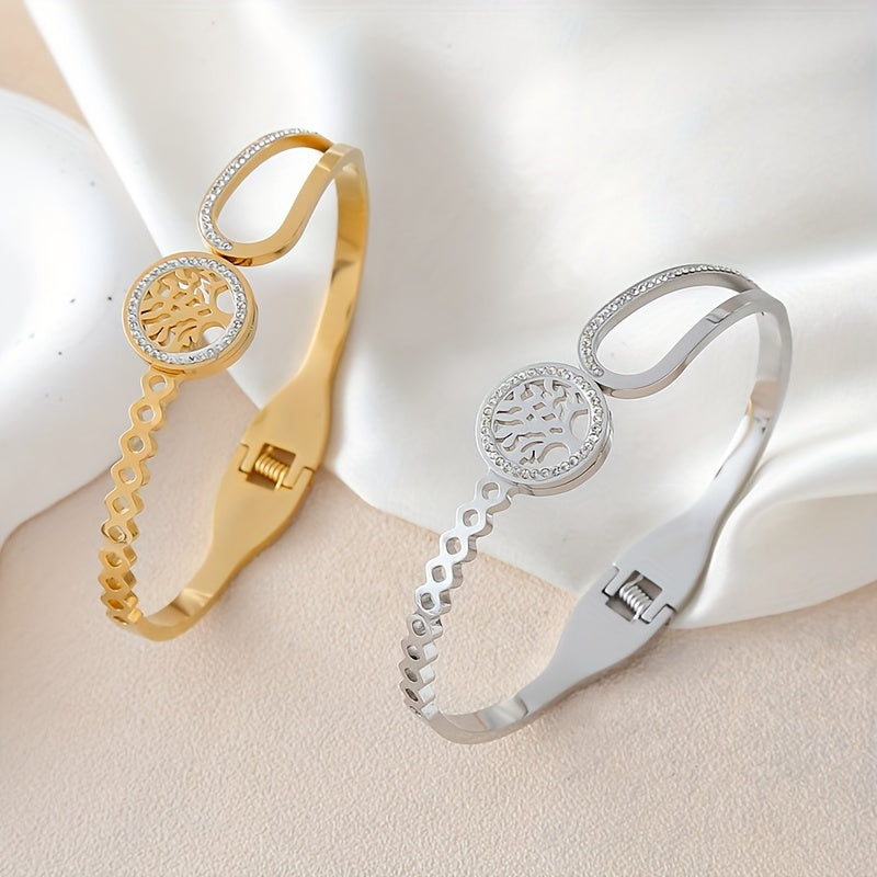 ソラ | アシンメトリックラインストーンツリーブレスレット