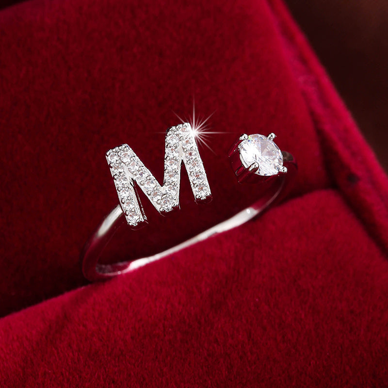 26英文字 合成ジルコニア 調整可能リング