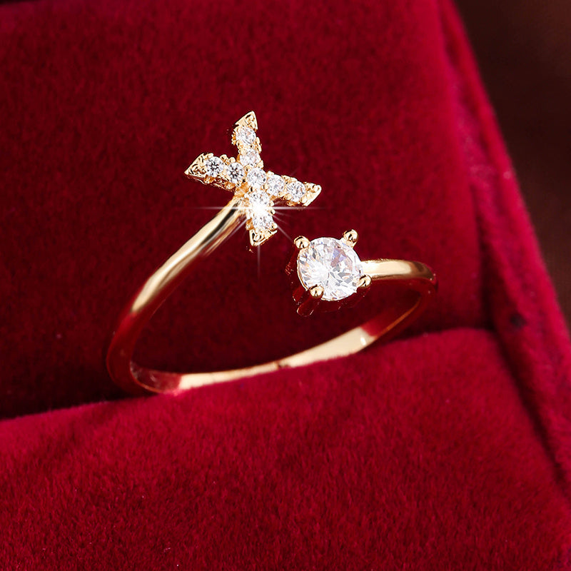 26英文字 合成ジルコニア 調整可能リング