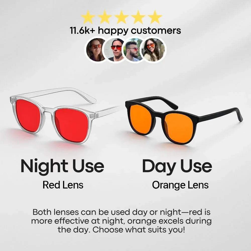 Flow State™ ユニセックス レッドレンズ ブルーライトカットメガネ