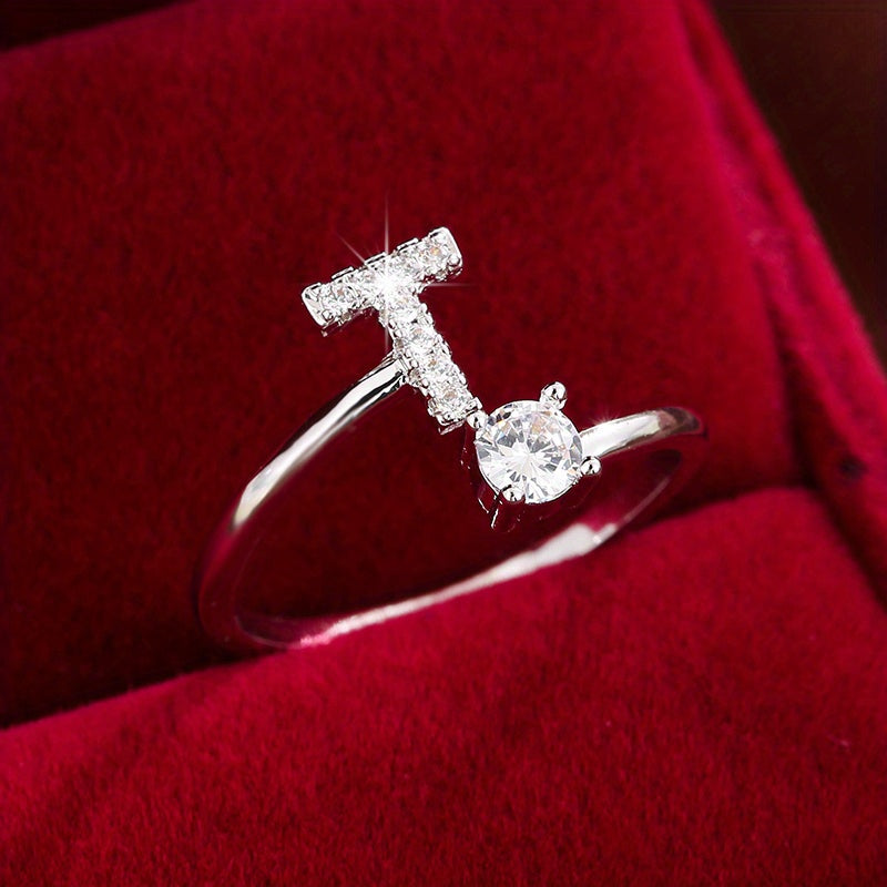 26英文字 合成ジルコニア 調整可能リング