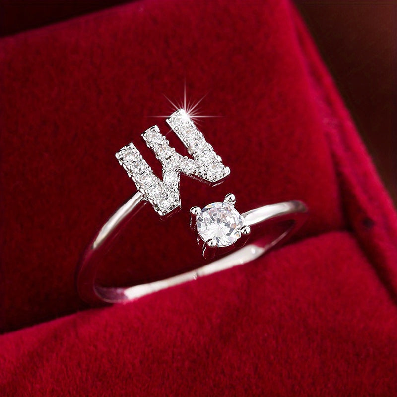 26英文字 合成ジルコニア 調整可能リング