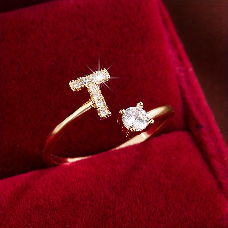 26英文字 合成ジルコニア 調整可能リング