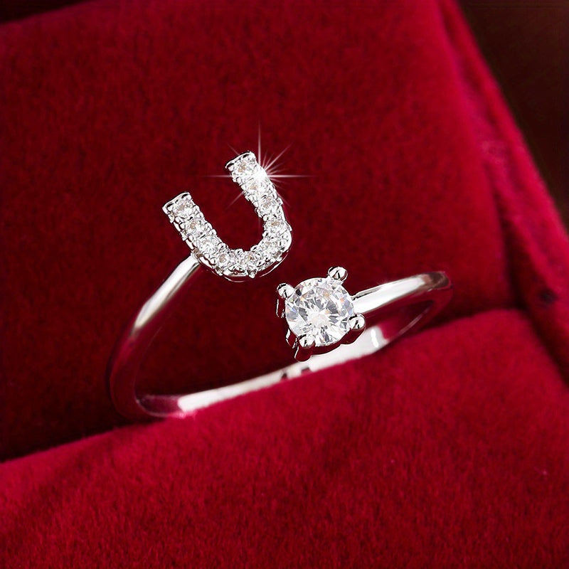 26英文字 合成ジルコニア 調整可能リング