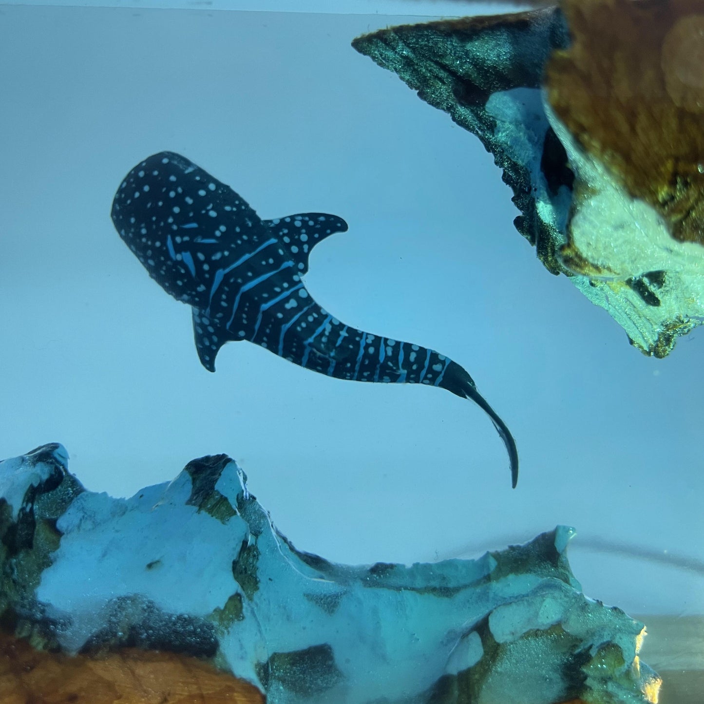 クジラ型レジンランプ 手作りナイトライト ベッド用