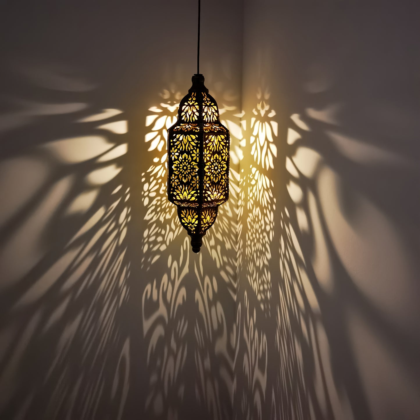 モロッコ風ソーラーランタン 屋外ハンギングライト