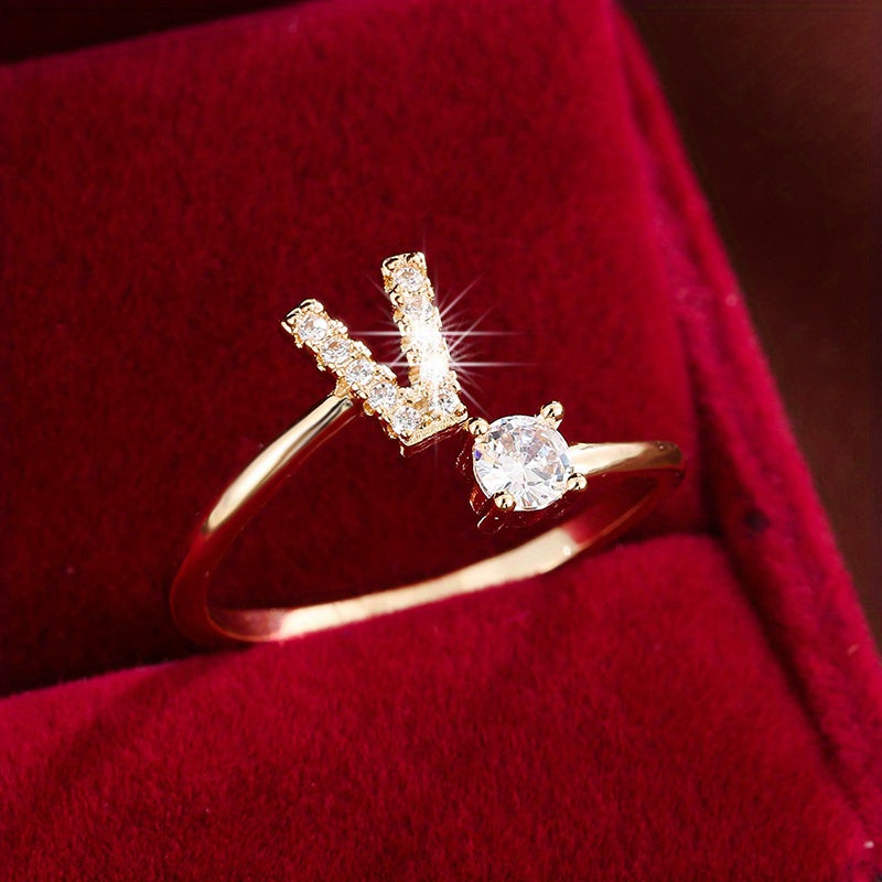 26英文字 合成ジルコニア 調整可能リング