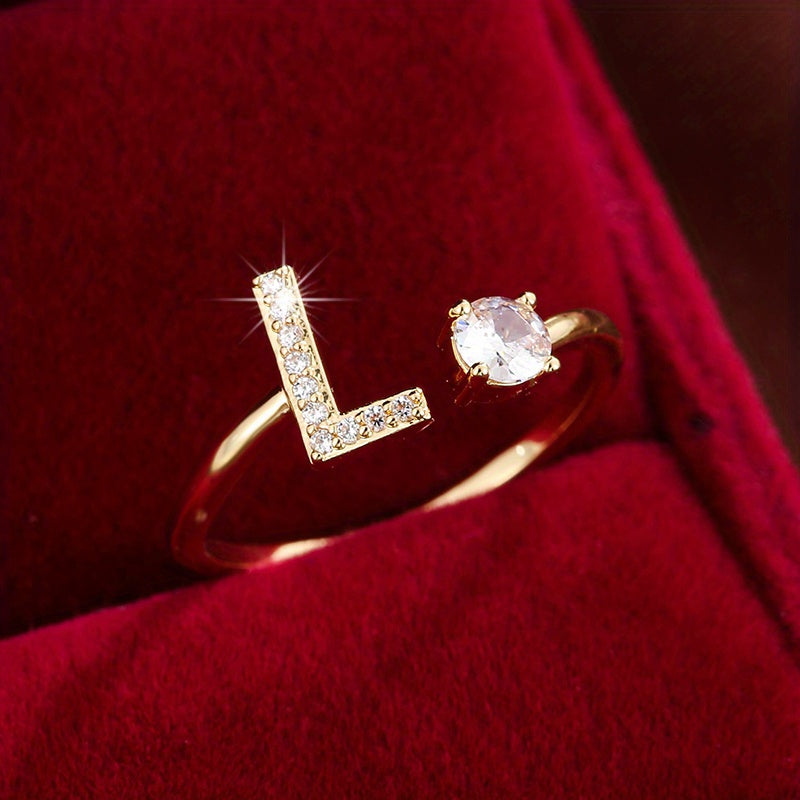 26英文字 合成ジルコニア 調整可能リング