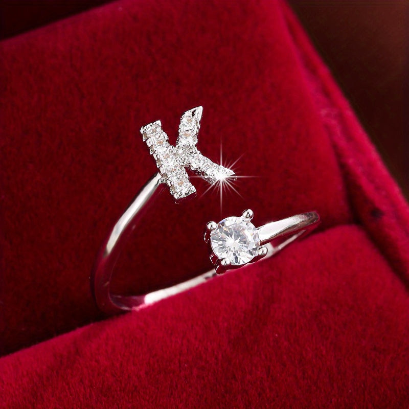 26英文字 合成ジルコニア 調整可能リング