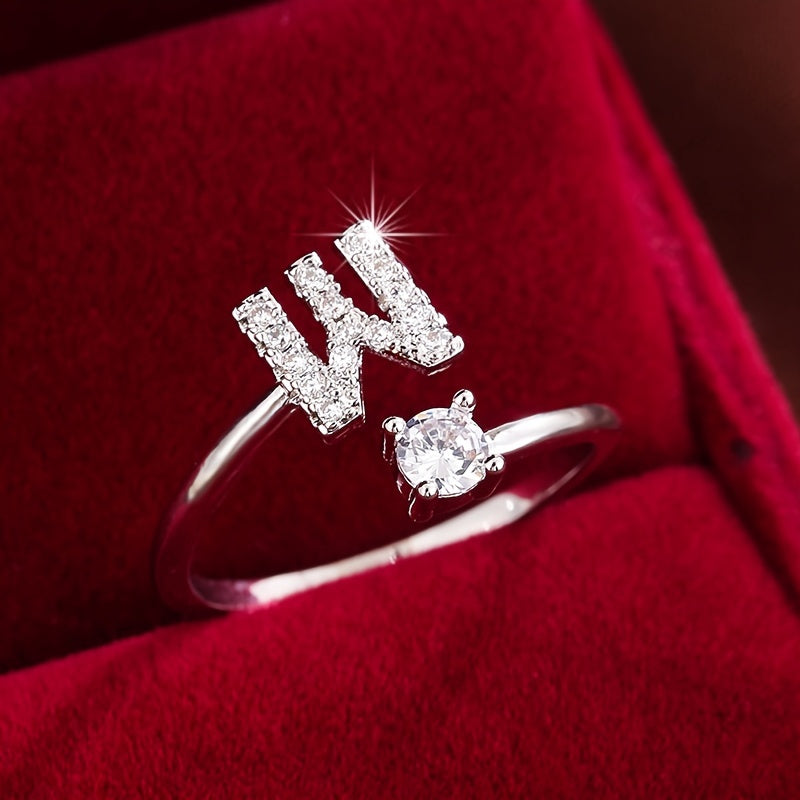 26英文字 合成ジルコニア 調整可能リング