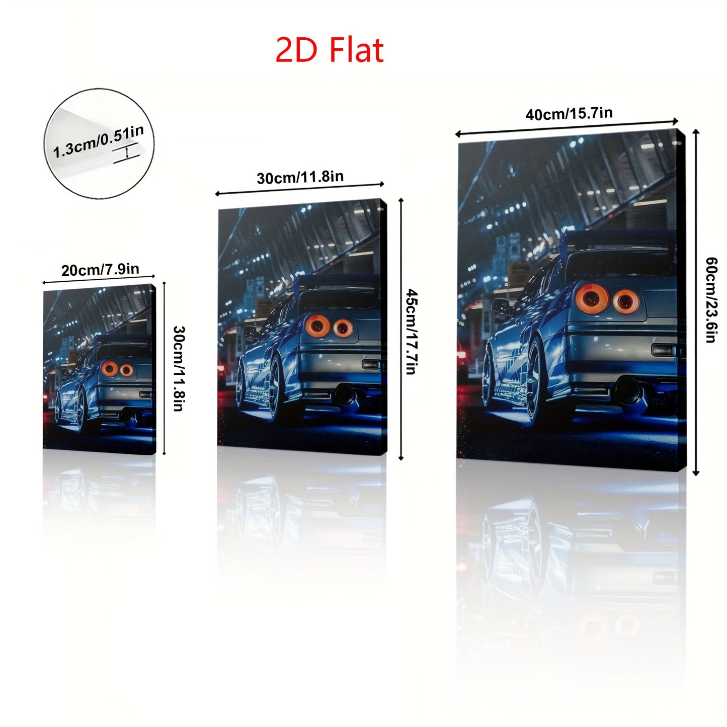 日産スカイラインR34 JDM アートキャンバスプリント