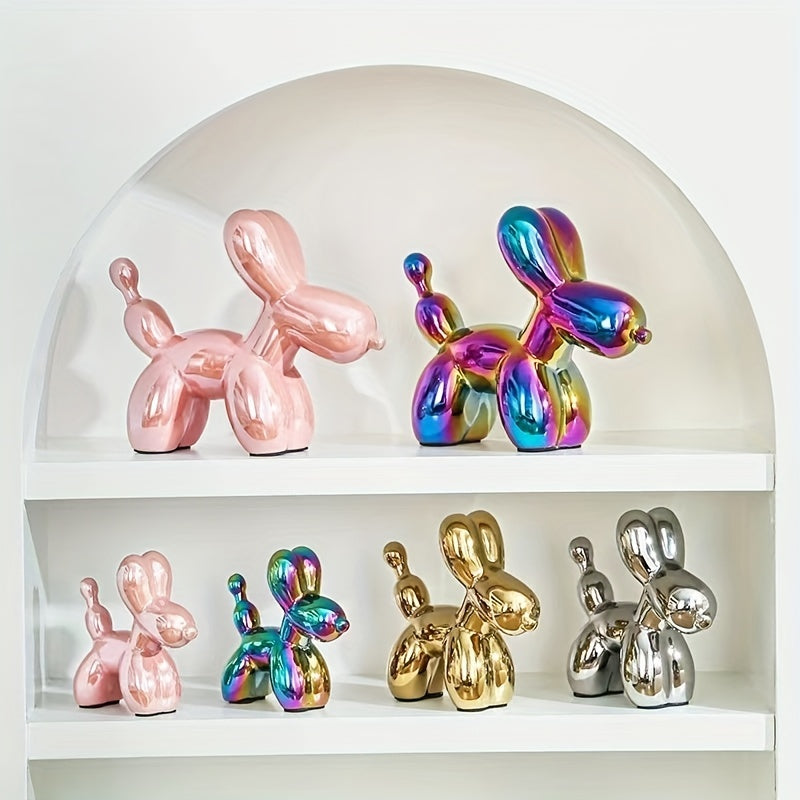 セラミックのバルーン犬の置物 – デコレーション＆クリスマスギフト