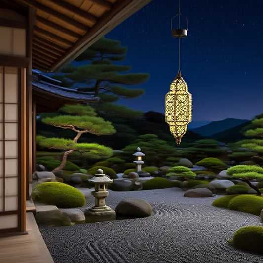 モロッコ風ソーラーランタン 屋外ハンギングライト