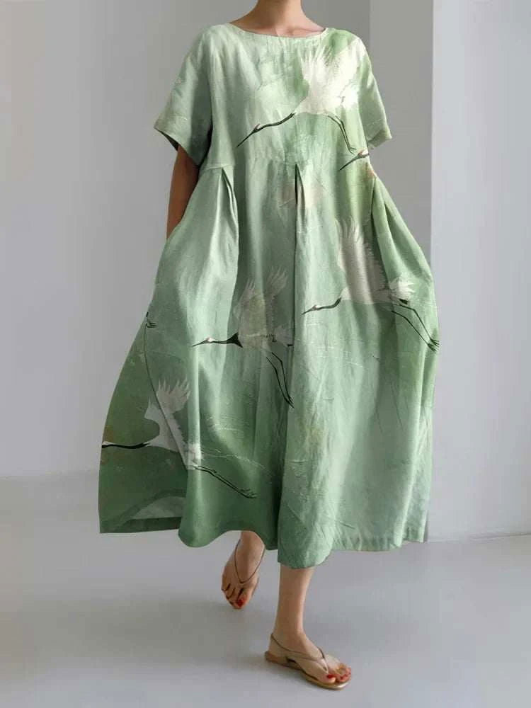 緑の空の鳥たち