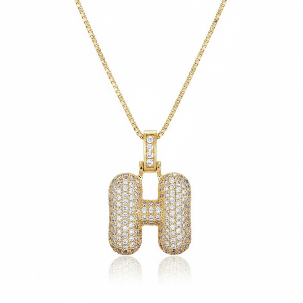 ヒップホップスタイル 26個の英字アルファベットペンダント