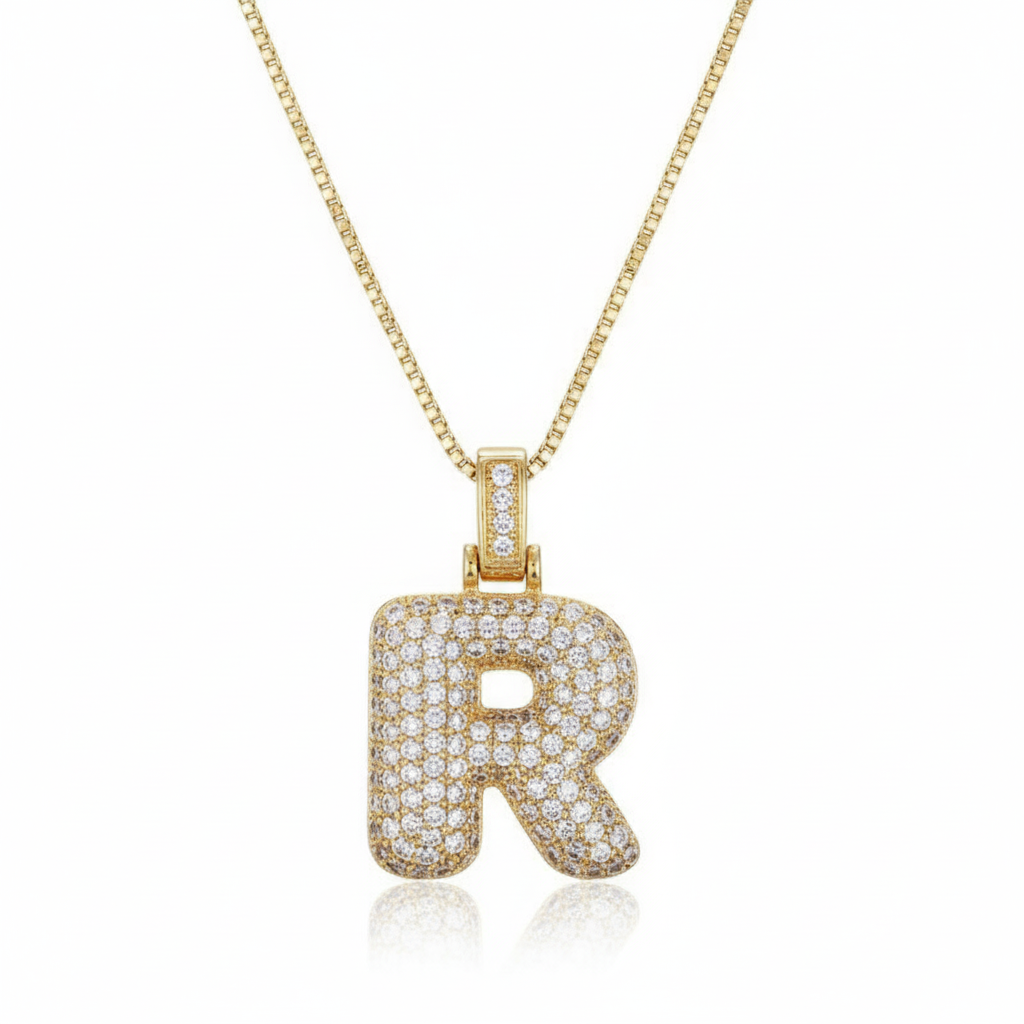 ヒップホップスタイル 26個の英字アルファベットペンダント