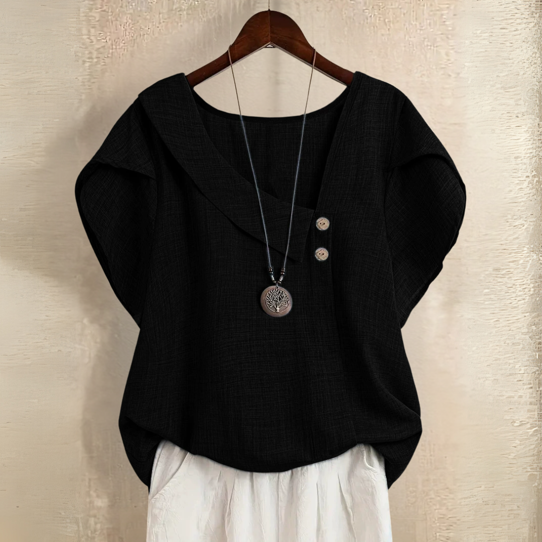 エレガントで快適な夏用ブラウス