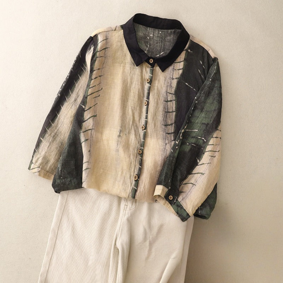 レトロ ゆったり袖シャツ
