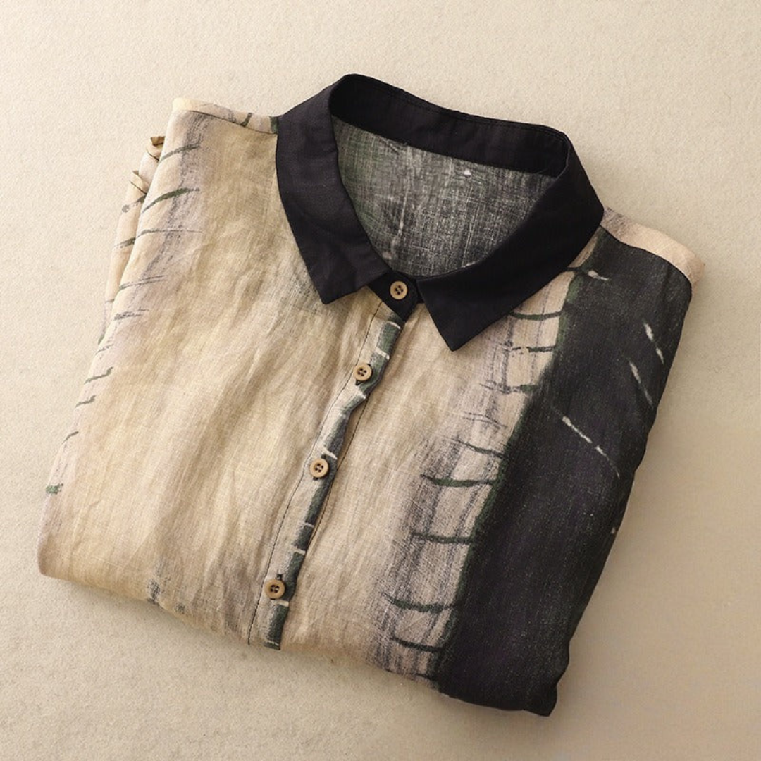 レトロ ゆったり袖シャツ