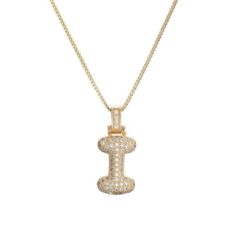 ヒップホップスタイル 26個の英字アルファベットペンダント