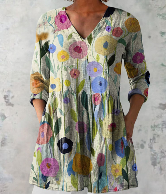 緩やかなドレス、レインボーガーデン