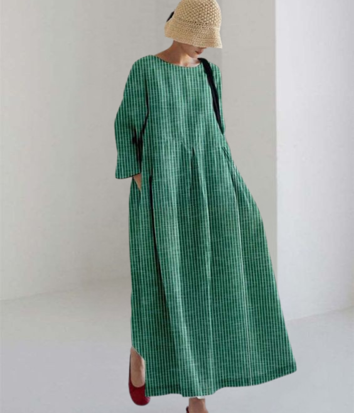 Vibrant Multicolor Round Neck Dress