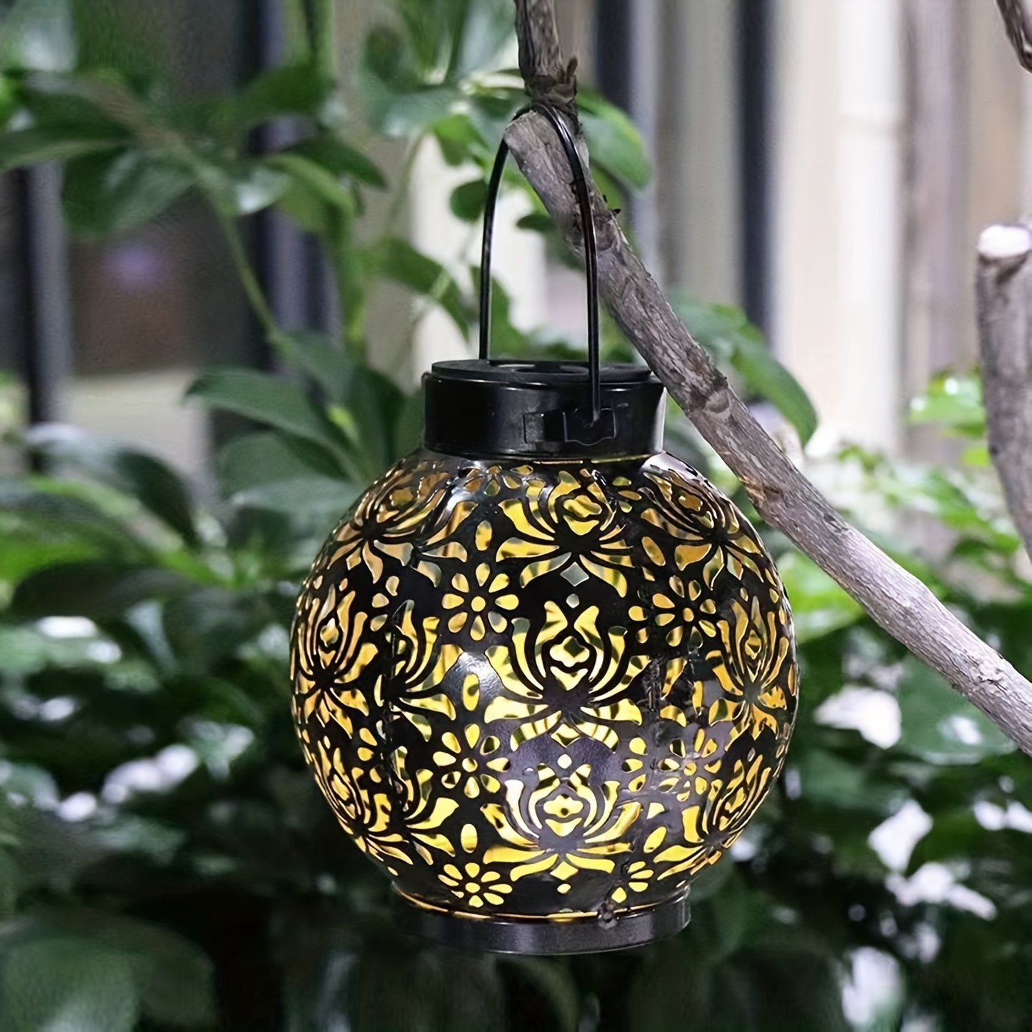 ソーラーLEDハンギングランタン モロッコ風 ガーデンライ