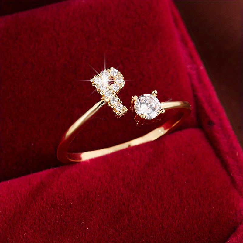 26英文字 合成ジルコニア 調整可能リング