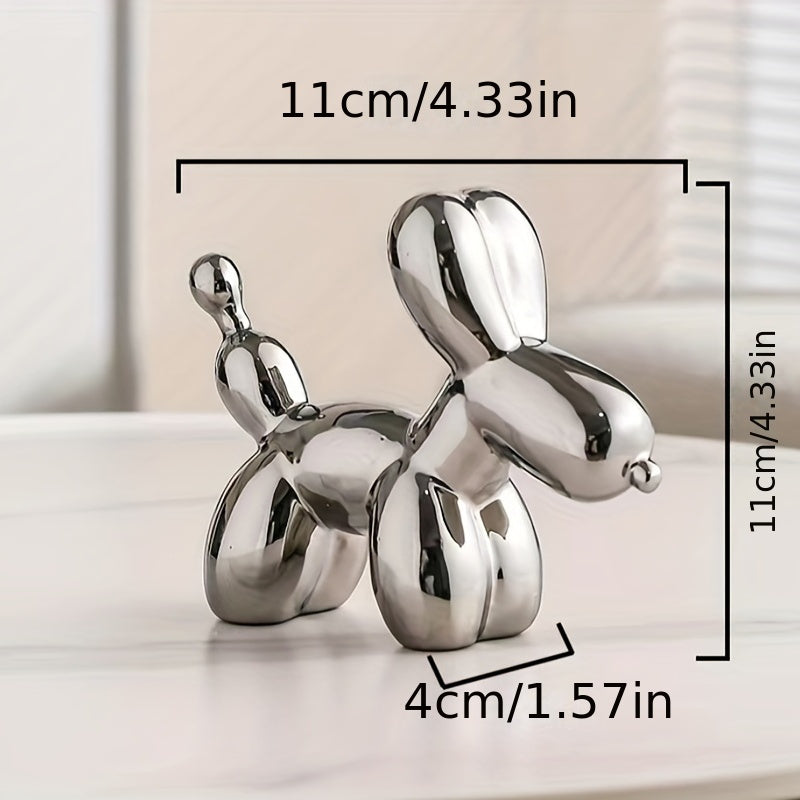 セラミックのバルーン犬の置物 – デコレーション＆クリスマスギフト