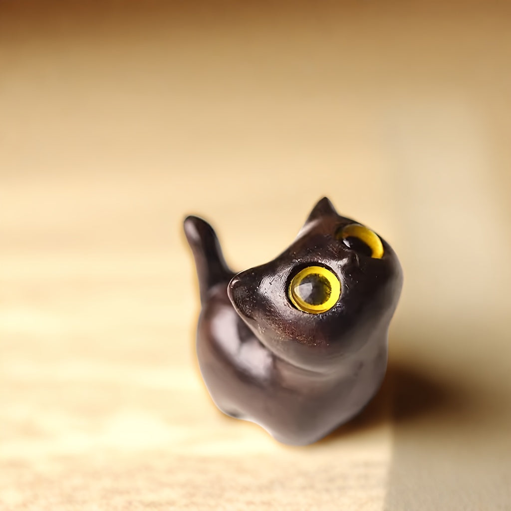 木製ハンドメイド猫の置物 – デコレーション＆ギフト