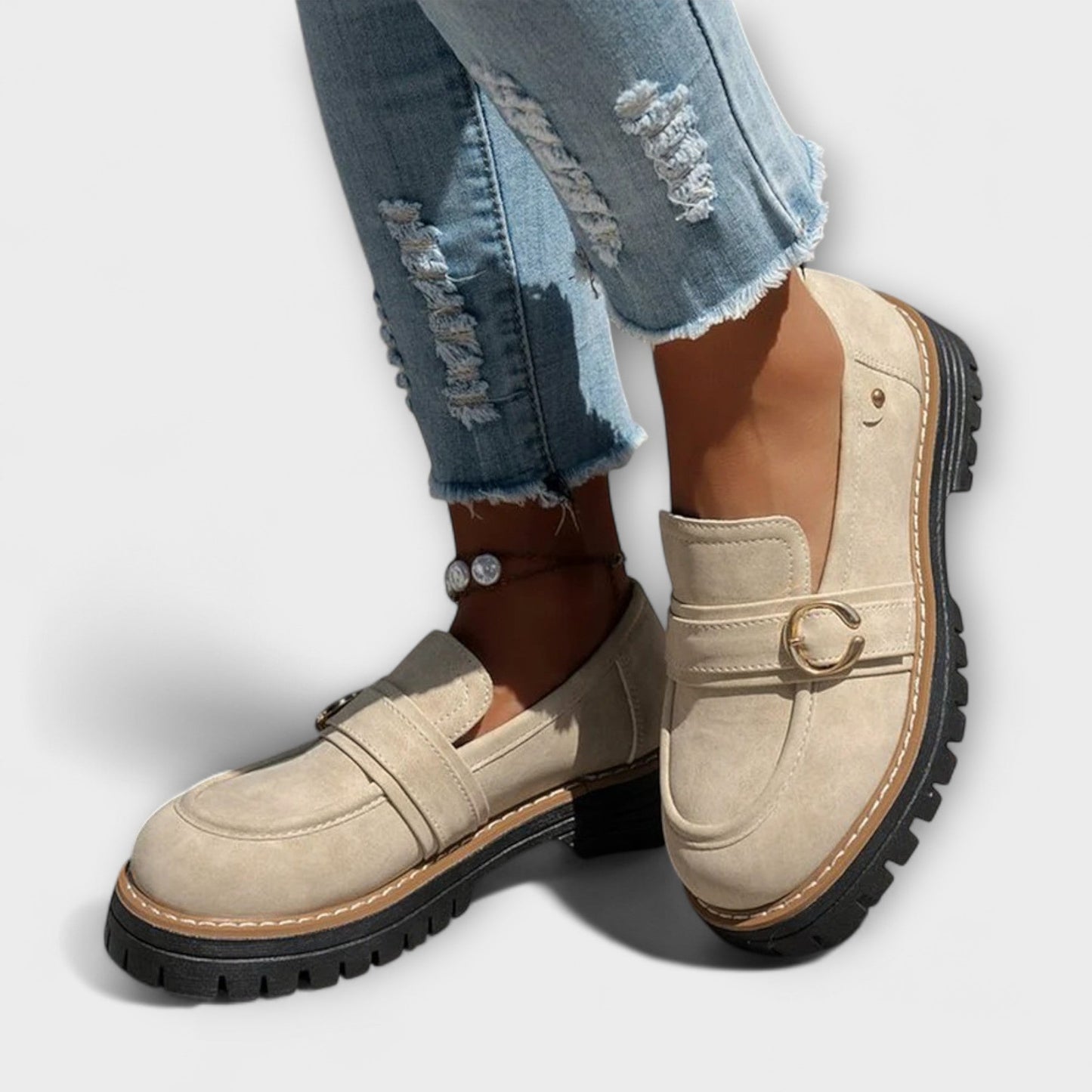 ロラ – ラウンドトゥカジュアルローファー