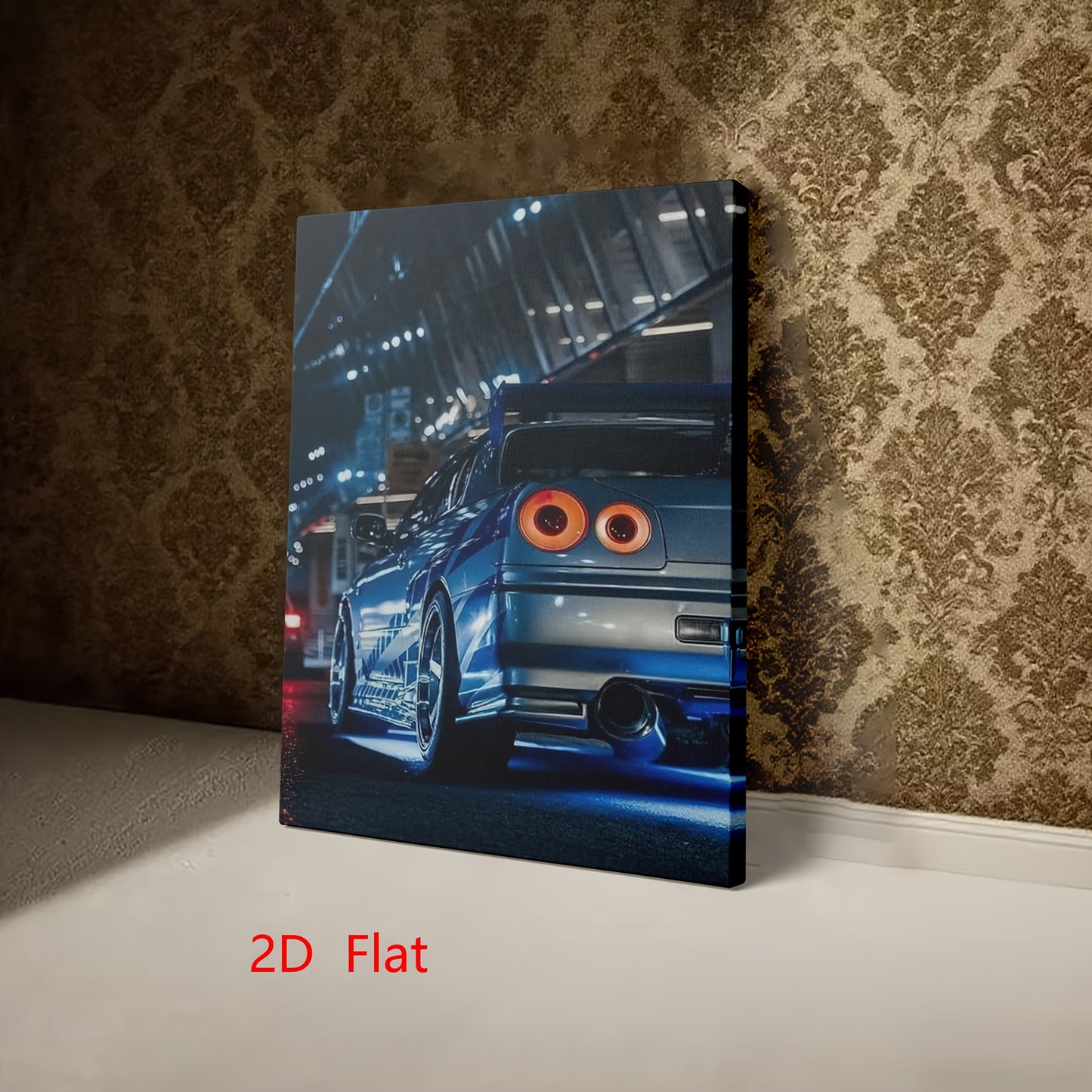 日産スカイラインR34 JDM アートキャンバスプリント