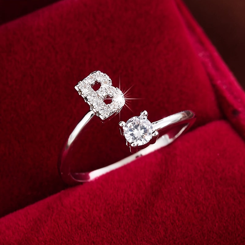 26英文字 合成ジルコニア 調整可能リング