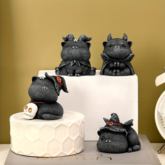 ヴィンテージハロウィン猫のフィギュア – 製デコレーション