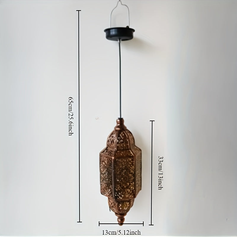 モロッコ風ソーラーランタン 屋外ハンギングライト