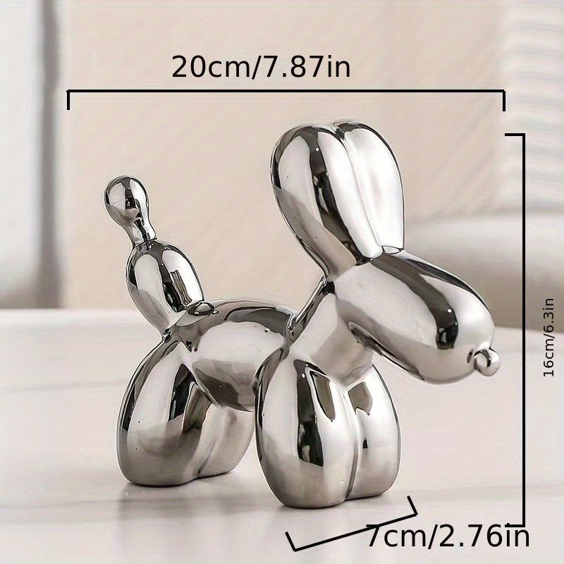 セラミックのバルーン犬の置物 – デコレーション＆クリスマスギフト