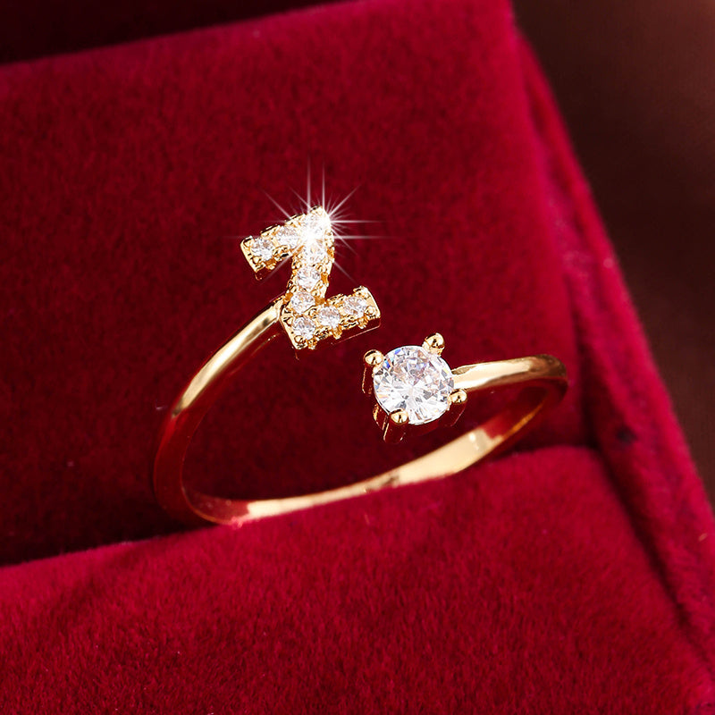 26英文字 合成ジルコニア 調整可能リング